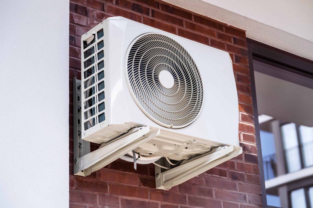 Air Conditioner And Heat Pump. Split HVAC System Unit