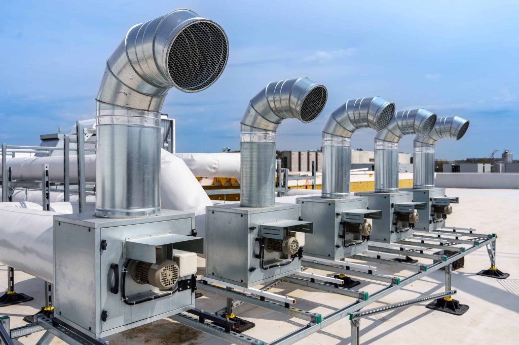 The air conditioning and ventilation system of a large industrial building is located on the roof. It consists of air ducts, air conditioning, smoke removal and ventilation SSUCv3H4sIAAAAAAAACnRSQW7DIBC8V+ofLM6xZAfbcXrtFyr1EPWwxthBwWABThVF+XsXY1oqtTd2dpidWbg/P2UZ6cAKRl6yu6+wFlIu1hlwQiuEi92GG656blLkamhTpACItOK9cNoIkCnYgWNnBRNHUC1SevixNol14BbLrfeyQQwcH1EjgN8SwfAp1FlsrE28gS3yZkDZWRsXYuwShl06z3hHaZO5yCORESb/J8vRvJZ6vP0l+aqneUFV+yMWDh/fCxq5Yrc1YBLccMkhBD8FKrl8os6UrgKWXuhkC1fNQHoCTZRAzGDg173ZCCbUmCDandd3jEpML8oZ74rEVERqPUMn/SsNOIZH/AzWIr2PeDKb4a/RUzJHabdm2lRJjxv3ZUkprWndtLShTVkXbbURwgc4C9RZ7UQhrNlF9Gkq4R2QivVQlXuWHzrK8qpui7zdN4e8HQ7D8cjboeSAb/H4AgAA//8DAGJ2QY3pAgAA